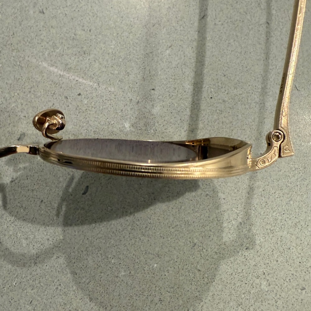 Like-New Matsuda Gold Frame Round Sunglasses - Picture 5 of 10